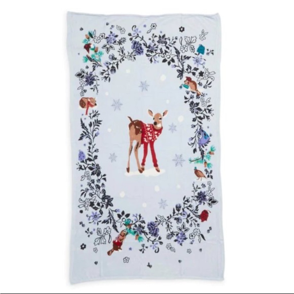 Vera Bradley Merry Mischief Snow Day Throw Blanket